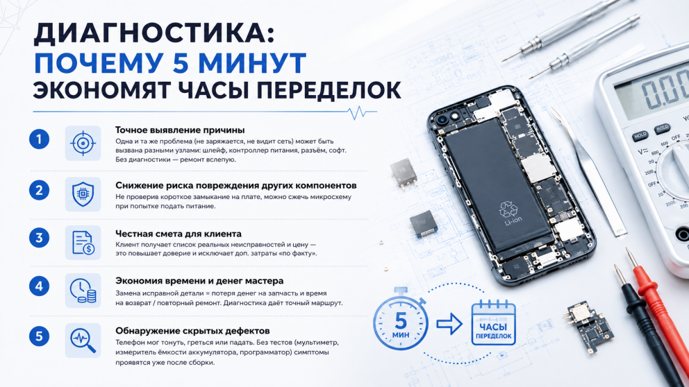Диагностика и всё что скрывается внутри ремонта.